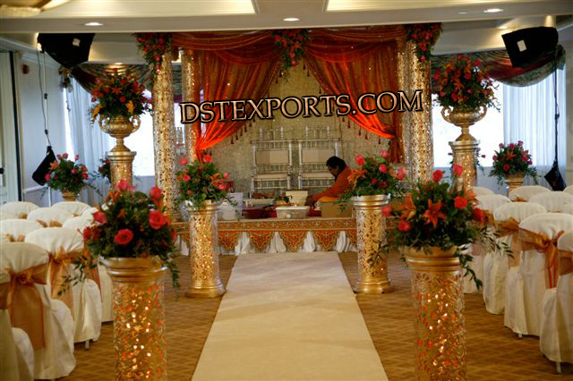 INDIAN  MARRIAGE GOLDEN MANDAP