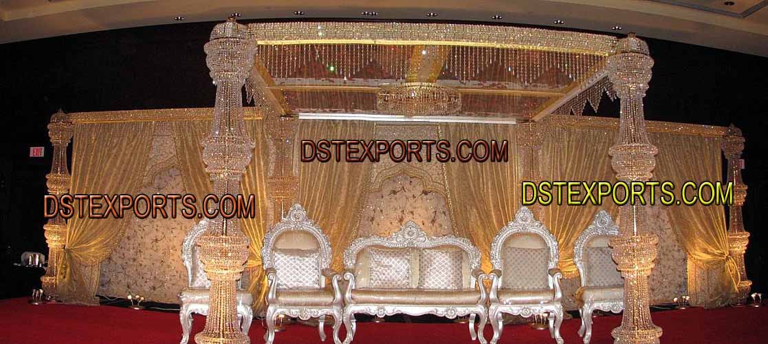 LATEST WEDDING CRYSTAL MANDAP