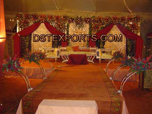 GOLDEN CARVED FIBER BACKDROP