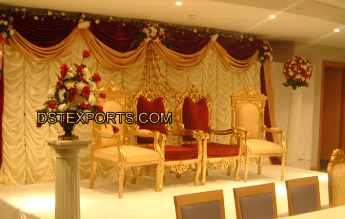 MUSLIM SHADI GOLDEN CHAIRS