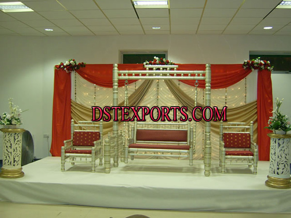 WEDDING SANKHEDA SWING WITH DESIGNER BACKDROP