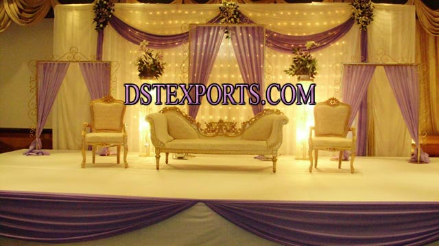 INDIAN WEDDING GOLD SOFA SET