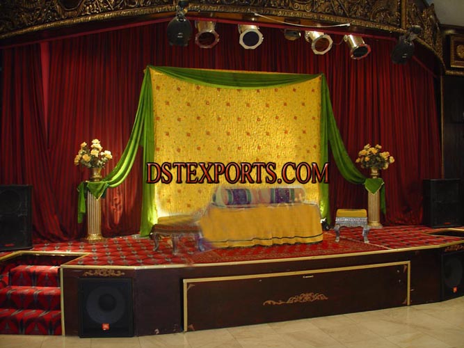 WEDDING MEHANDI EMBRODRIED BACKDROP