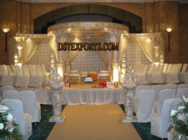 NEW WEDDING FIBER CRYSTAL MANDAP SET