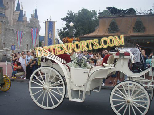 NEW WHITE VICTORIA CARRIAGE