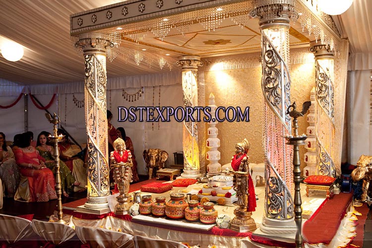 LATEST WEDDING CARVED CRYSTAL MANDAP