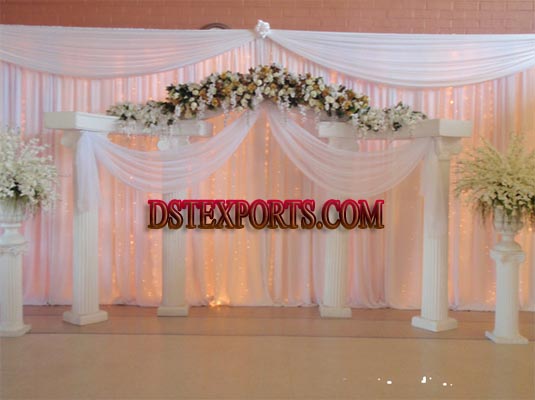 WEDDING WHITE ROMAN PILLARS