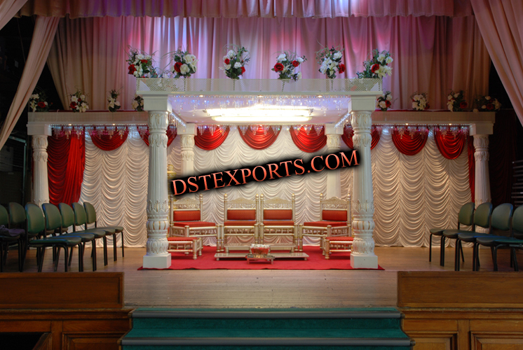 INDIAN WEDDING ROUND PEARL MANDAP