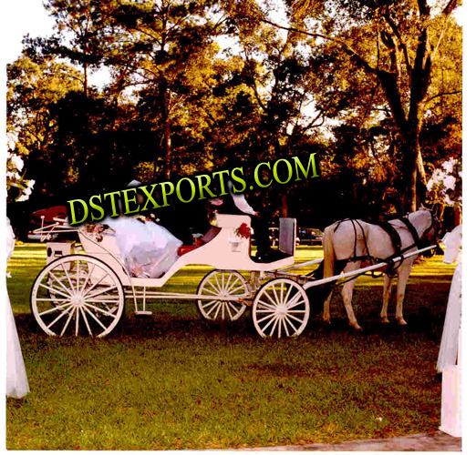 ENGLISH WEDDING WHITE VICTORIA CARRIAGE