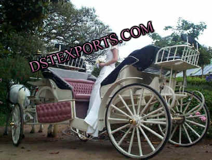 WEDDING NEW BRIDE VICTORIA CARRIAGE