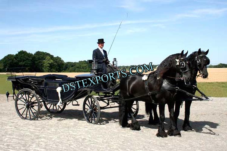 DOUBLE HORSE LANDAUA CARRIAGE