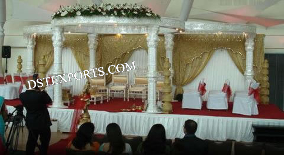 INDIAN WEDDING WHITE MANDAP