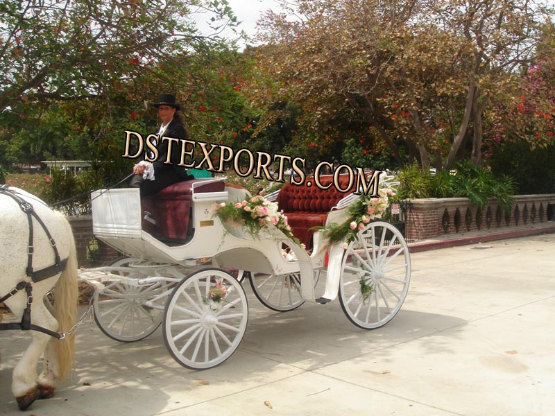 WEDDING FLOWER HORSE CARRIAGE