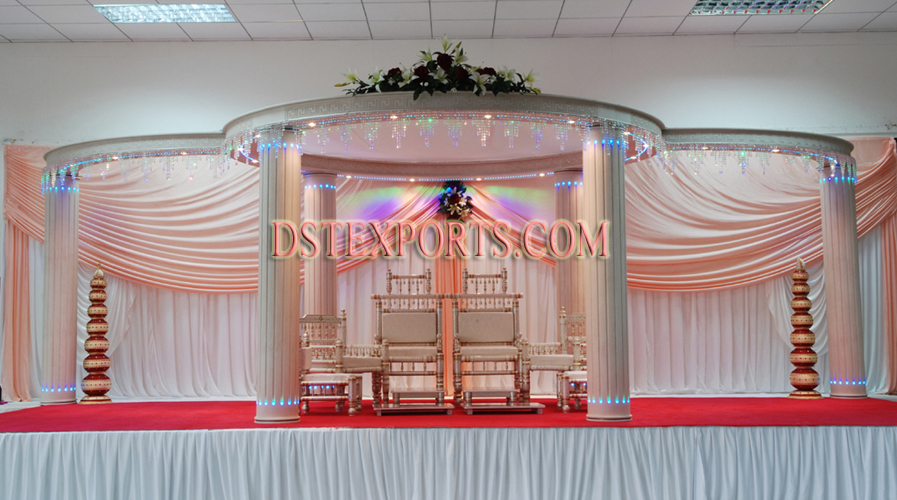 LATEST WEDDING WHITE MANDAP