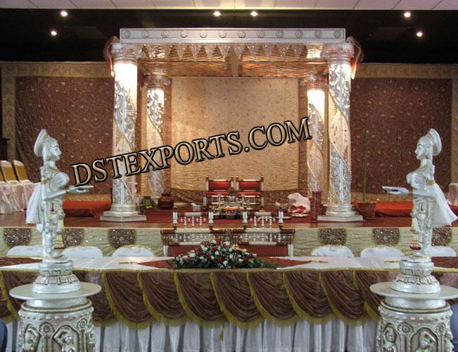 WEDDING FIBER CRYSTAL MANDAP SET