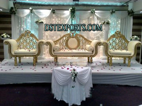 ASIAN WEDDING CARVED FURNITER