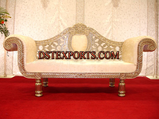 ASIAN WEDDING LATEST GOLDEN SOFA