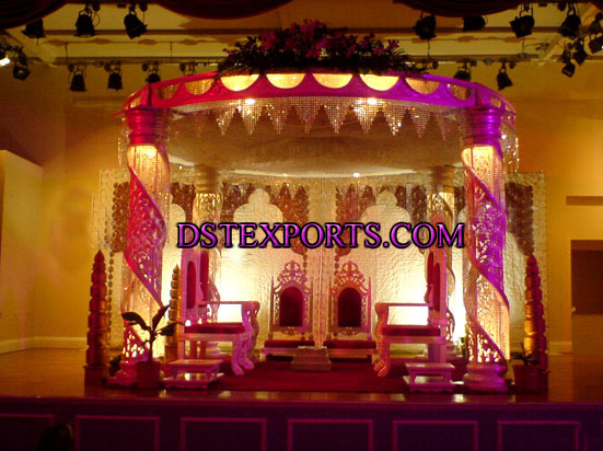 WEDDING NEW  FIBER COLOUR FUL MANDAP