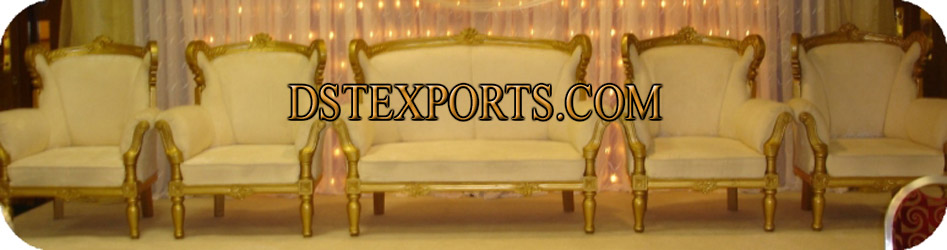 WEDDING GOLD CREAM SOFASET