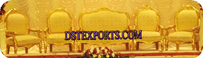 INDIAN WEDDING GOLD SOFA