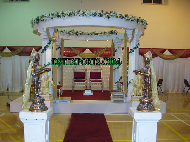 WEDDING SQUARE ROMAN PILLARS MANDAP