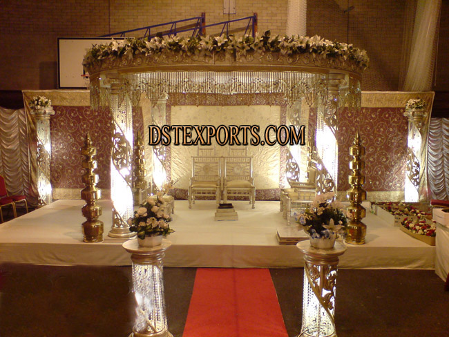 LATEST  FIBER CRYSTAL MANDAP