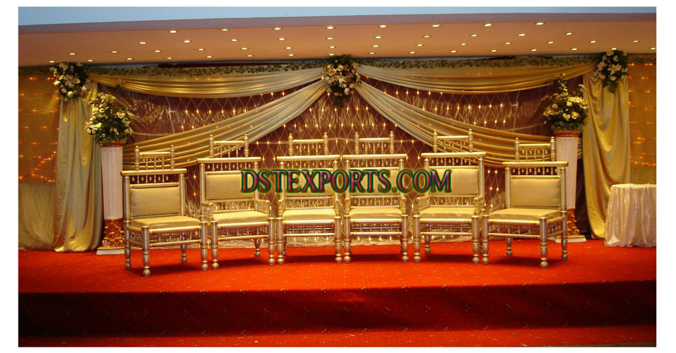 WEDDING SANKHEDA GOLDEN CHAIRS