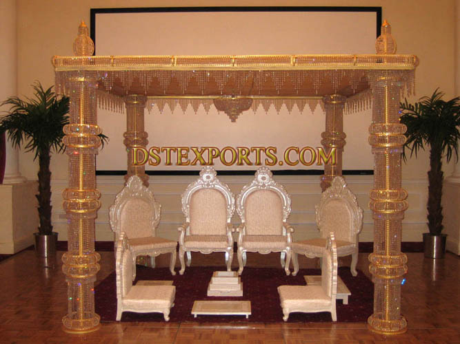 LATEST DESIGN WEDDING CRYSTAL MANDAP