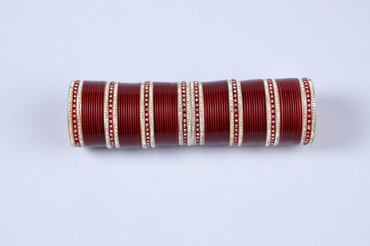 INDIAN WEDDING MAROON CHURA