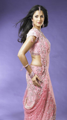 INDIAN WEDDING KATREENA PINK SAREE