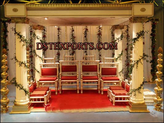 WEDDING FIBER ROMAN PILLARS MANDAP