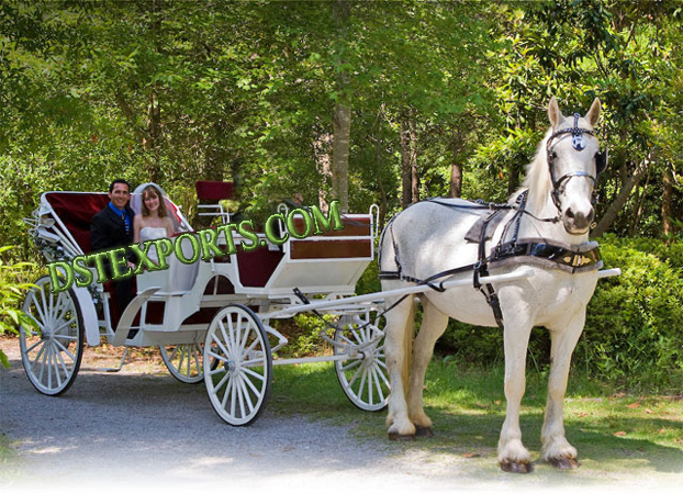 VICTORIA WHITE HORSE DRAWN CARRIAGE