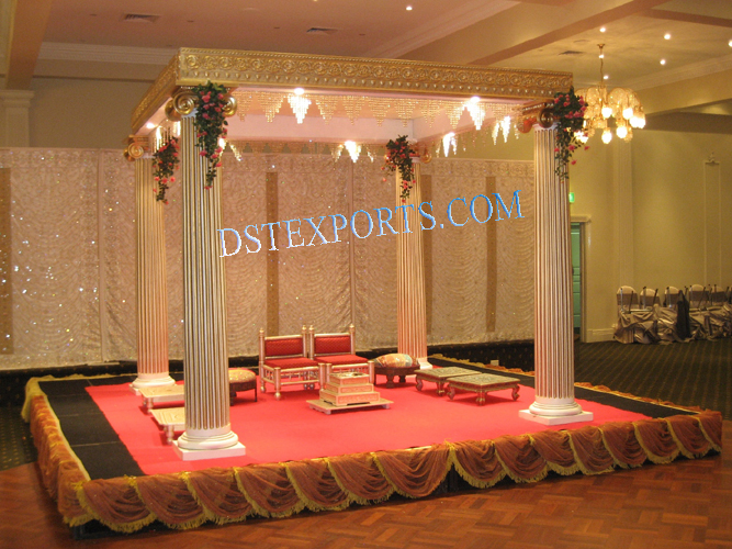 NEW WEDDING ROMAN GOLD  MANDAP