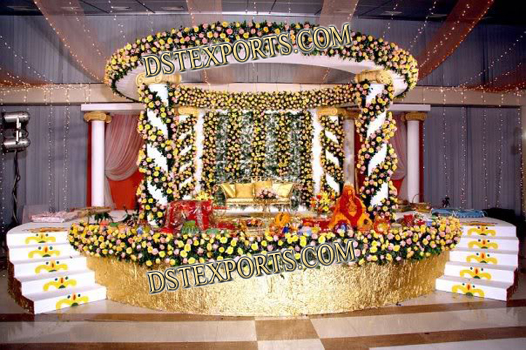 WEDDING FLOWER ROMAN MANDAP SET