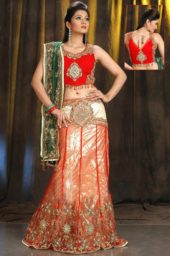 WEDDING FISH CUT LEHENGA CHOLI