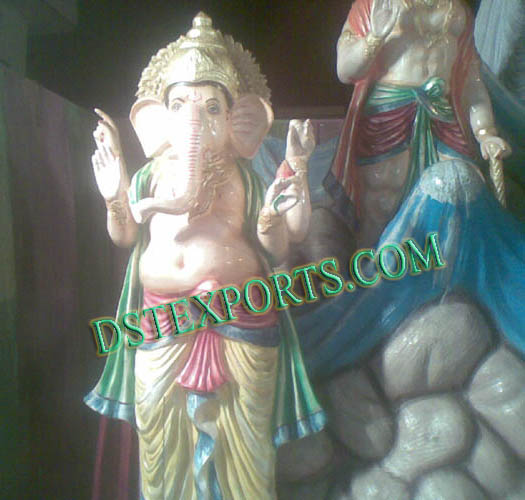 FIBER  STANDING GANESHA STATUE