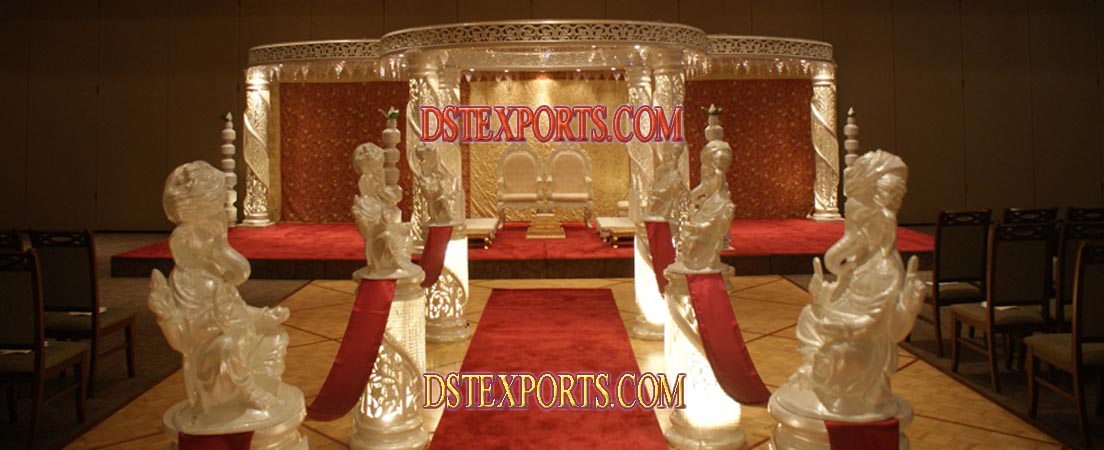 WEDDING NEW FIBER CRYSTAL MANDAP