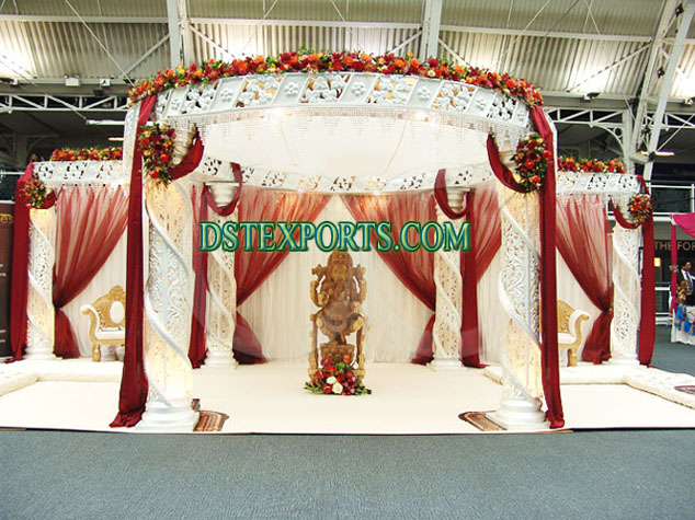 WEDDING FIBER CRYSTAL GANESHA MANDAP