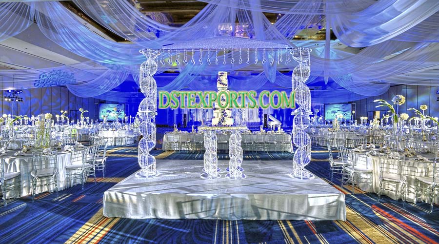 LATEST WEDDING GLASS CRYSTAL MANDAPS