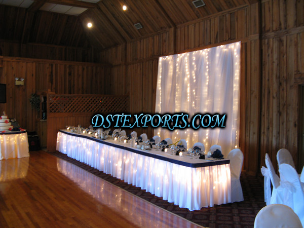 WEDDING HEAD TABLE LIGHTED BACKDROP
