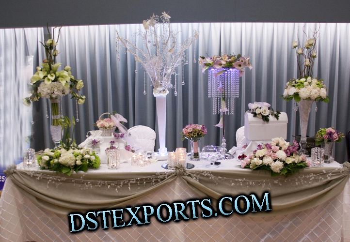 WEDDING DESIGNER CRYSTAL CENTER PIECES