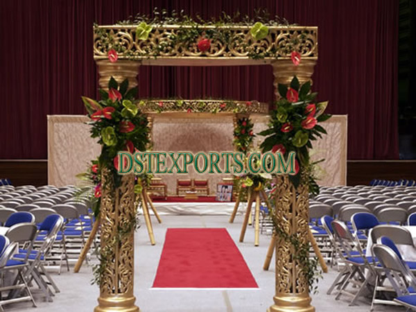 WEDDING GOLDEN CARVED WELCOME GATE