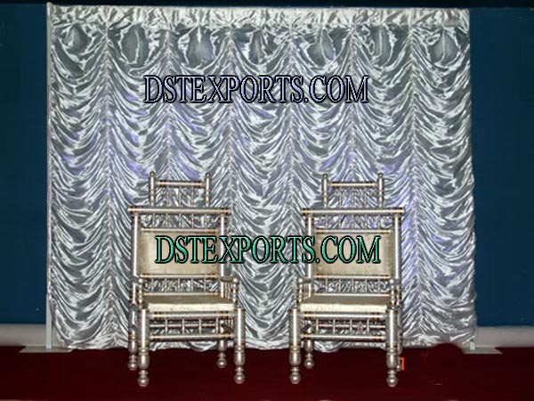 WEDDING DESIGNER  SILVER BACKDROP