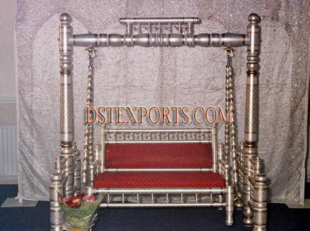 INDIAN WEDDING SILVER SWINGS