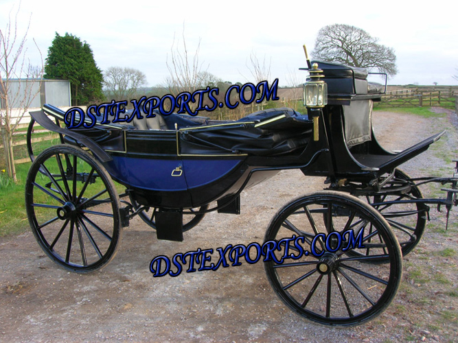 BLUE LANDUA HORSE CARRIAGE