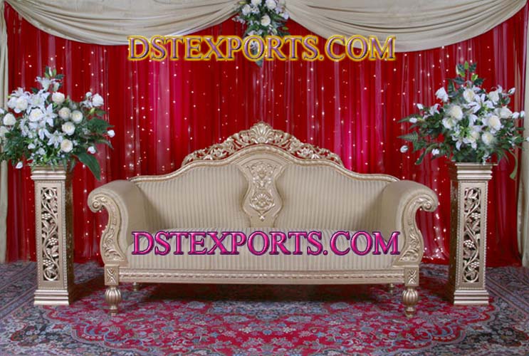 NEW WEDDING GOLDEN LOVE SOFA