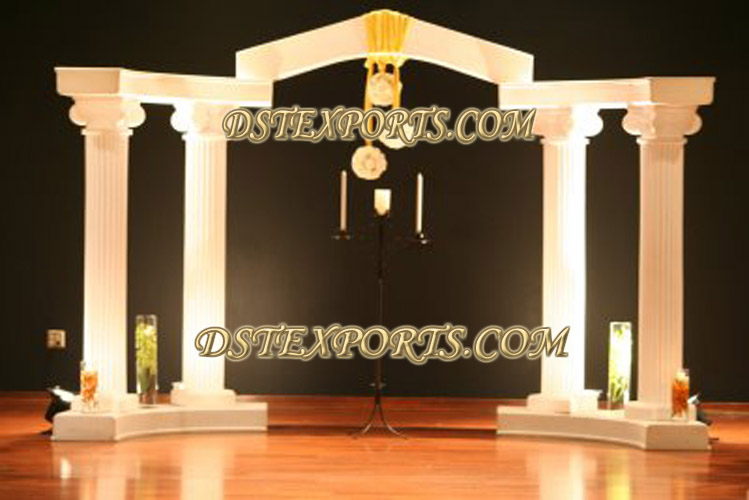 WEDDING ROMAN PILLARS ENTERANCE THEEM