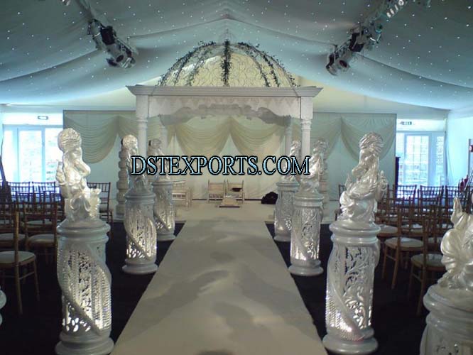 WEDDING WHITE DOM MANDAP SET