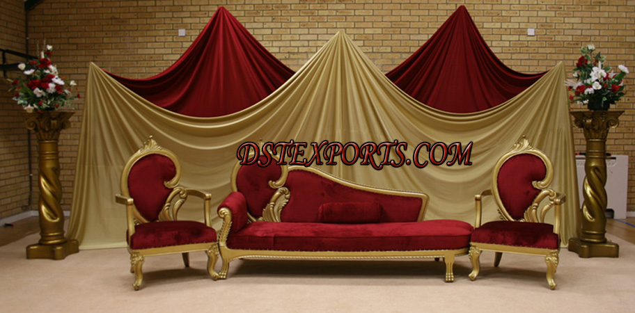 WEDDING  GOLDEN LOVE SOFA SET