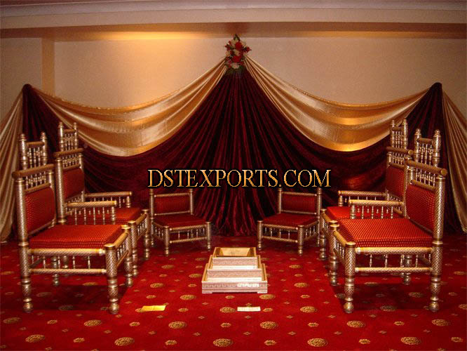 INDIAN WEDDING MANDAP CHAIRS SET